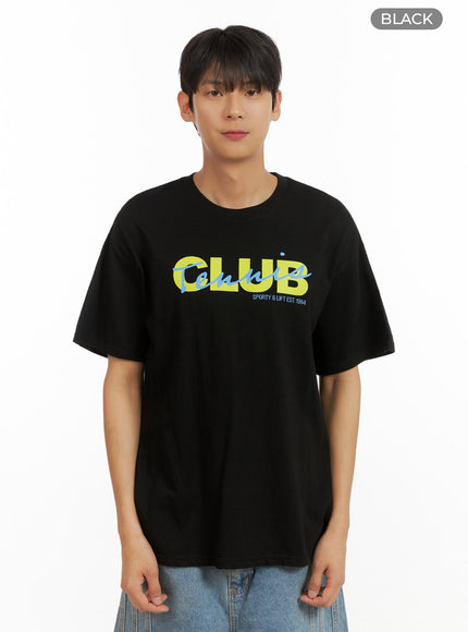 mens-lettering-round-neck-t-shirt-black-iu418