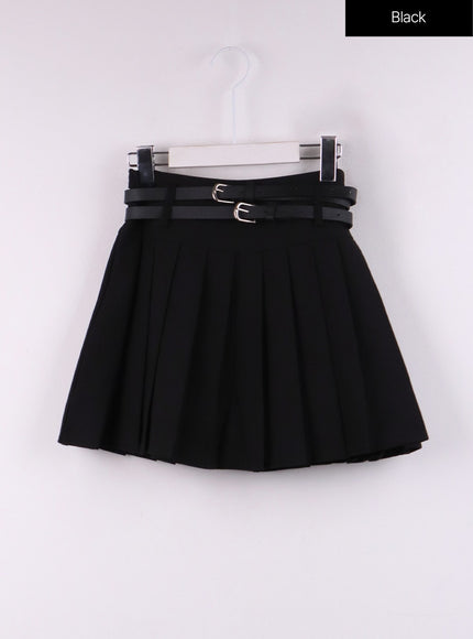 pleated-belt-mini-skirt-set-cj431