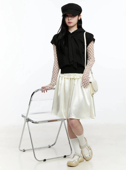 ribbon-detail-short-sleeve-hoodie-im519