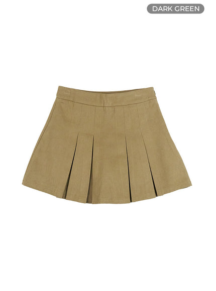 cotton-pleated-solid-mini-skirt-is427