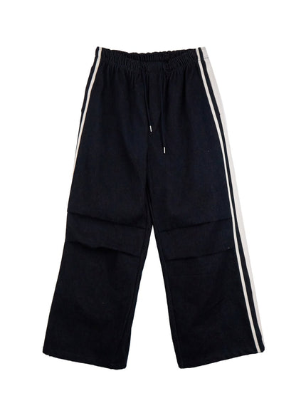 striped-trackpants-with-adjustable-waist-ij503