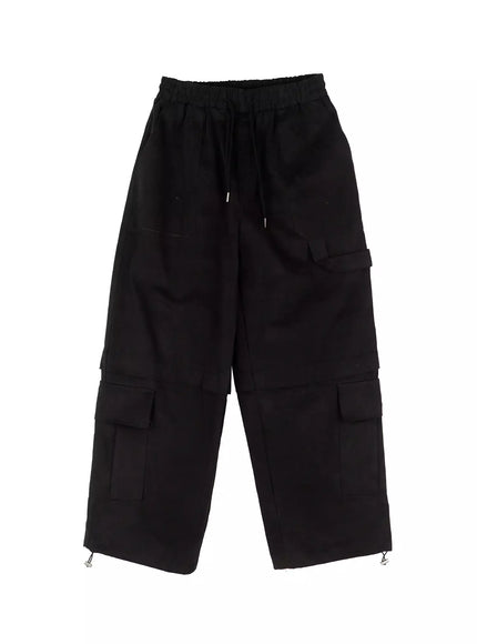 baggy-drawstring-cargo-pants-id525
