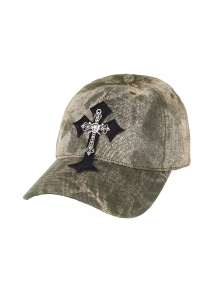 pearl-cross-grunge-style-cap-iu518