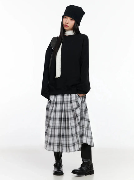 plaid-layered-maxi-skirt-ia507