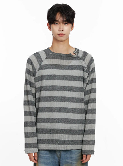 mens-striped-snap-button-long-sleeve-shirt-io516