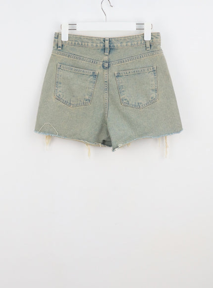 ripped-hem-denim-shorts-iu322