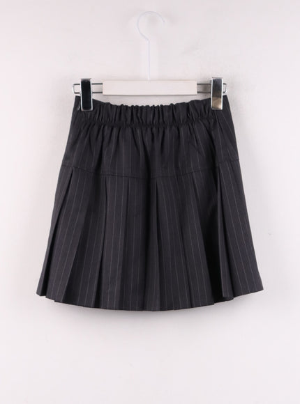 striped-pleated-mini-skirt-if402