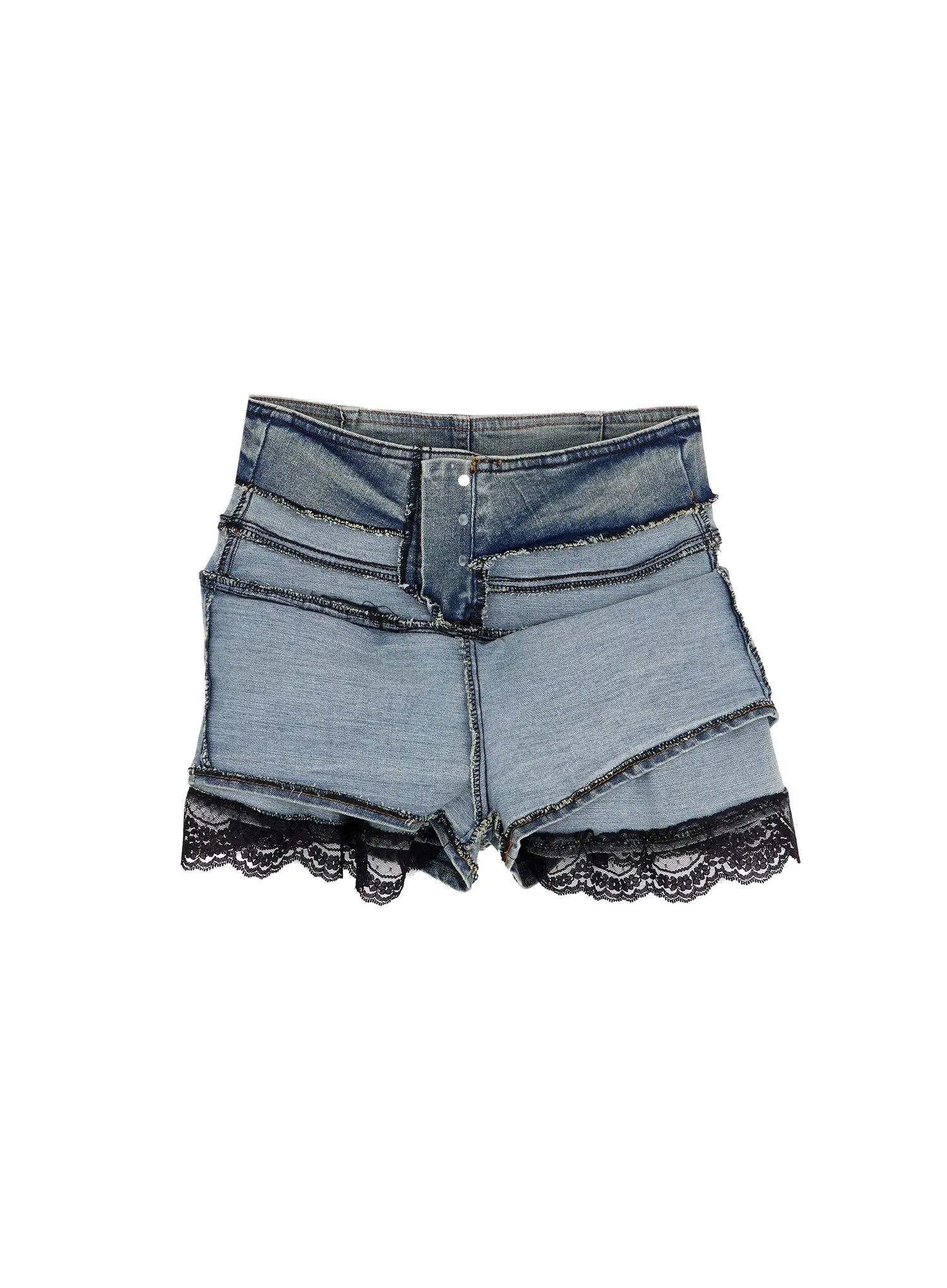 ruffle-lace-denim-mini-skirt-iy515