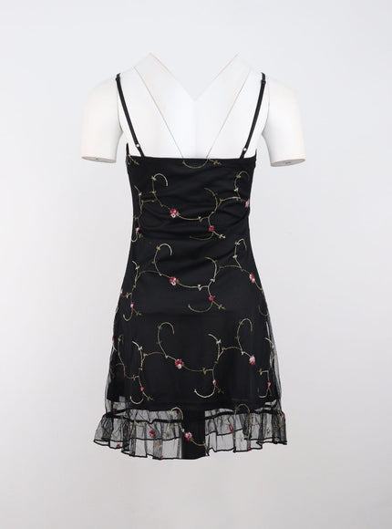 ribbon-frill-mini-dress-io310