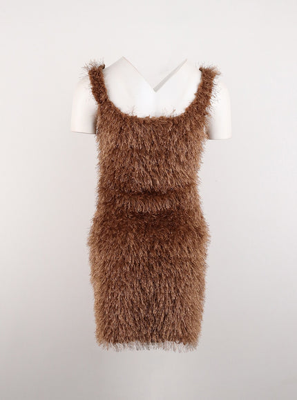 plush-square-neck-sleeveless-mini-dress-id306