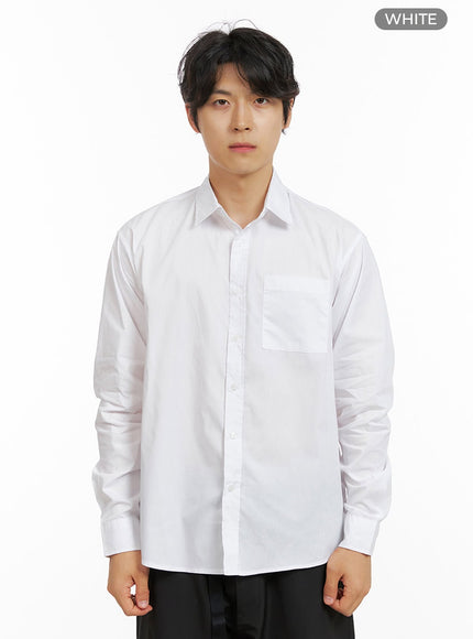 mens-classic-button-shirt-ig409 / white