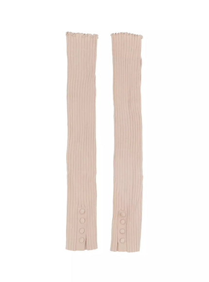 ribbon-legwarmers-in503 / Beige