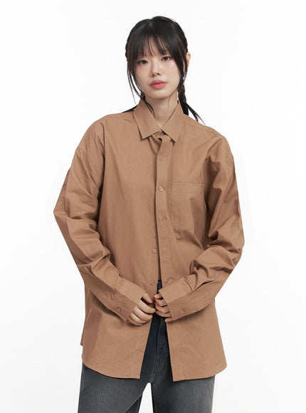 oversize-collared-shirt-id402 / Beige