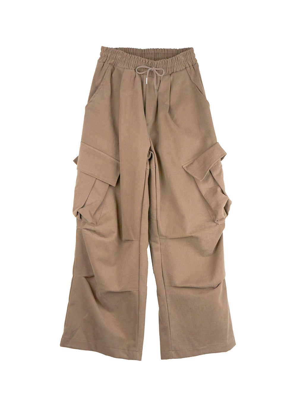 mens-warm-wide-fit-cargo-pants-id406 / Beige