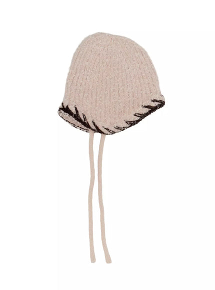 ribbed-stitch-beanie-in528 / Beige
