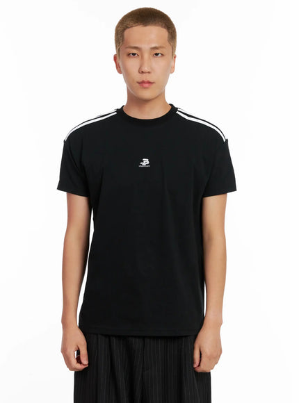 mens-minimalist-athletic-tee-il521 / Black