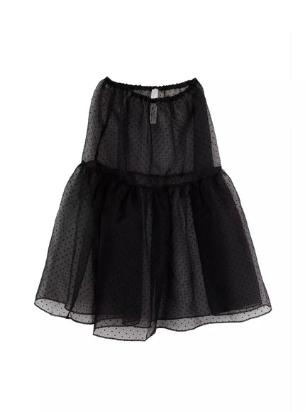 polka-dot-sheer-midi-skirt-im504 / Black