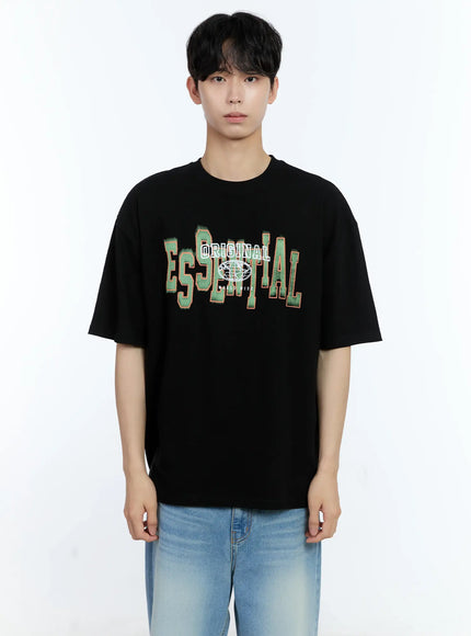 mens-essential-graphic-t-shirt-il529 / Black