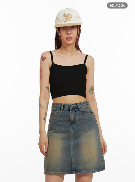 cami-crop-top-iy410 / Black