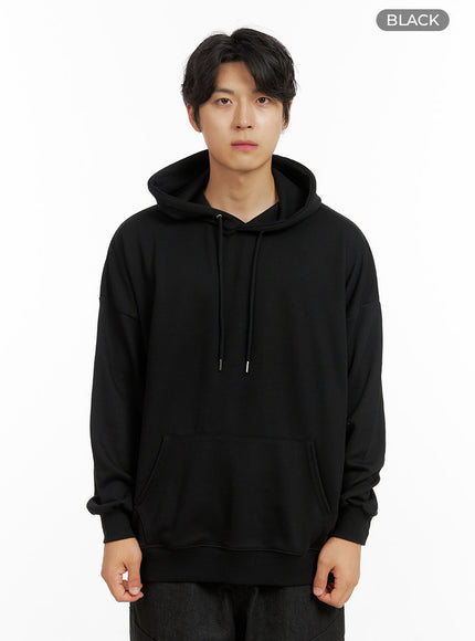 mens-cozy-oversize-hoodie-ig409 / Black