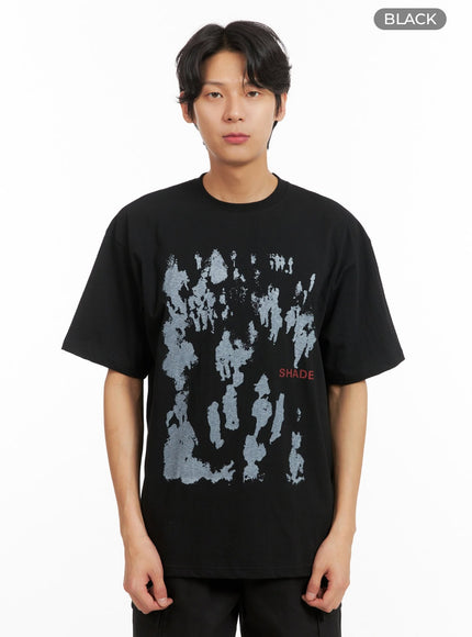 mens-graphic-short-sleeve-t-shirt-iy424 / Black