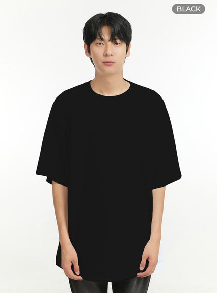 mens-oversized-basic-t-shirt-il412 / Black