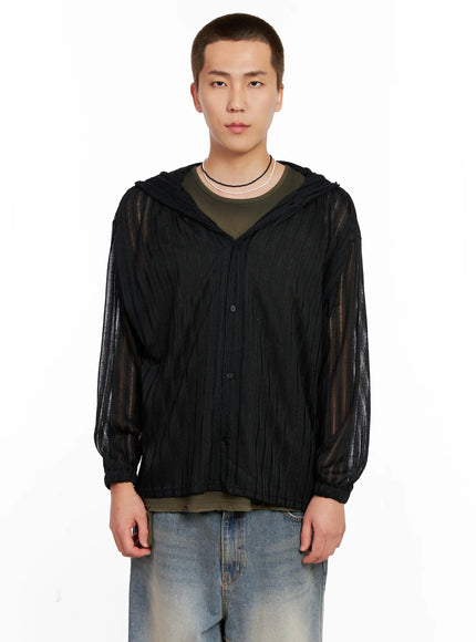 mens-ribbed-knit-sweater-ig511 / Black