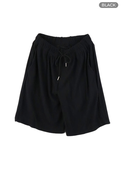mens-everyday-textured-shorts-ia401 / Black