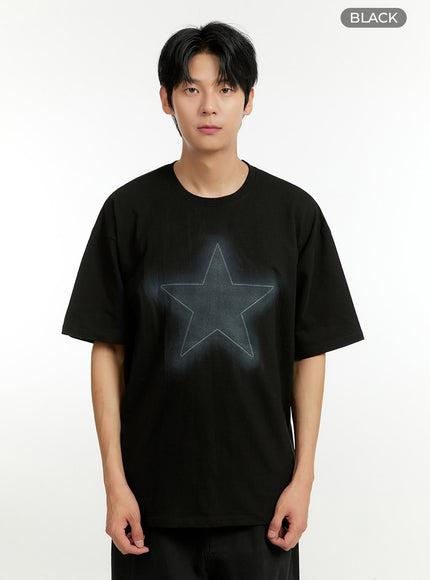 mens-cotton-graphic-tee-il412 / Black