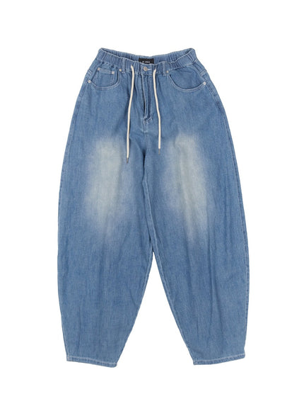 mens-summer-drawstring-jeans-iy508 / Blue