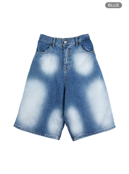 mens-washed-shorts-il418 / Blue