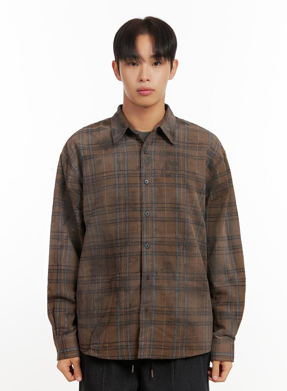 mens-checkered-shirt-id413 / Brown