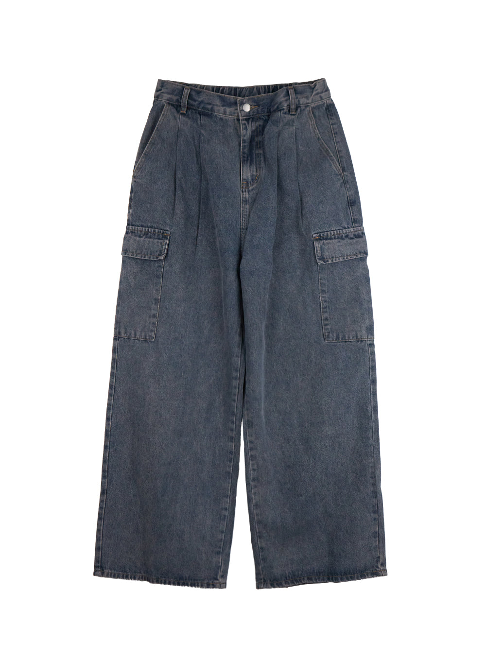 mens-pintuck-denim-cargo-jeans-id406 / Dark blue