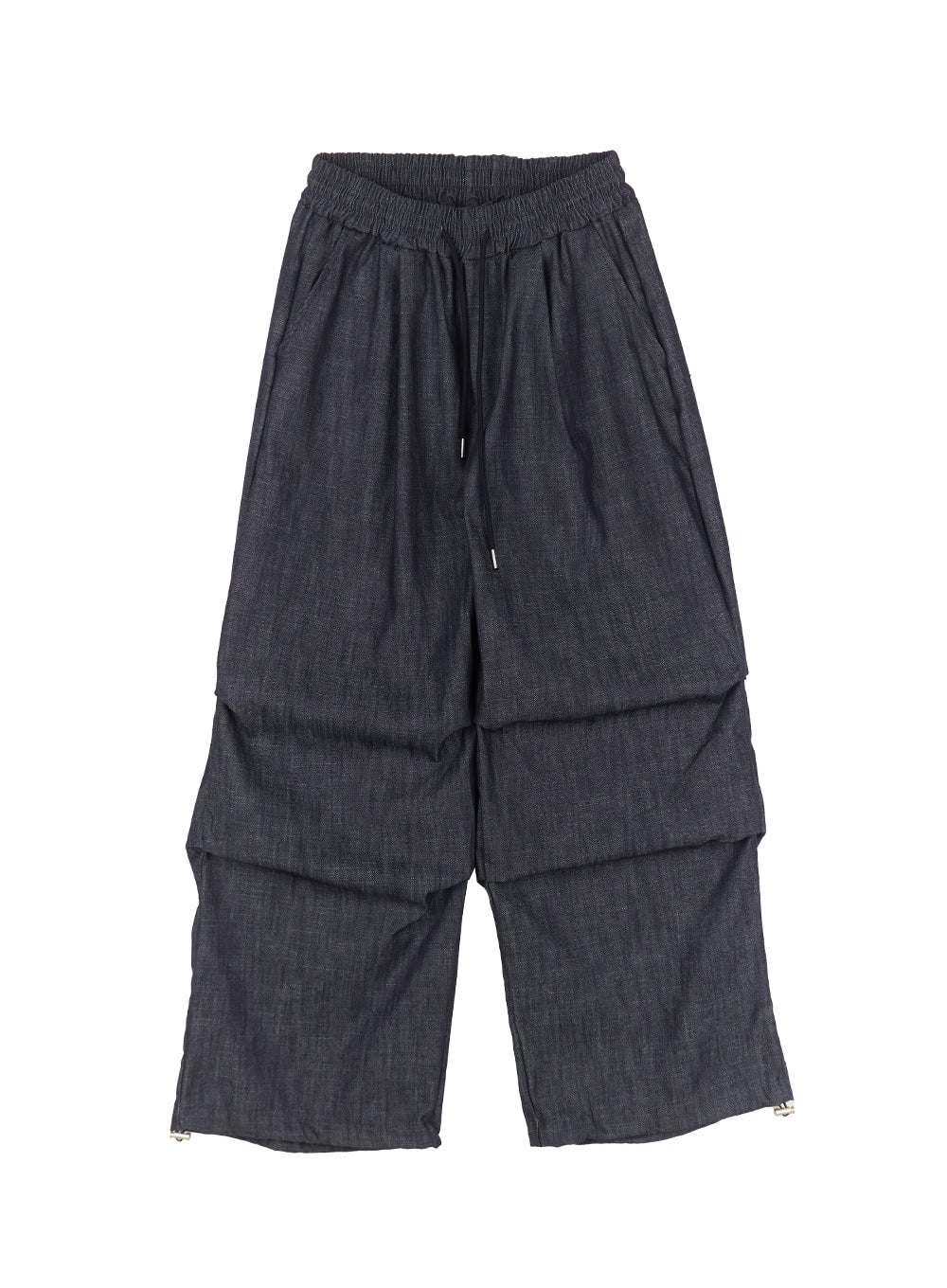 Pintuck Denim Sweatpants IY529 in Dark blue, size M/L