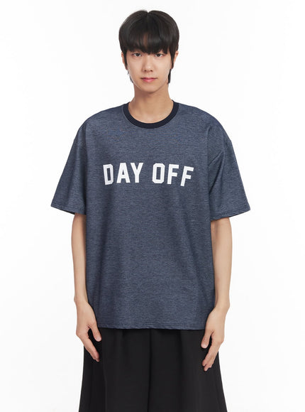 mens-oversized-graphic-t-shirt-ia511 / Dark blue