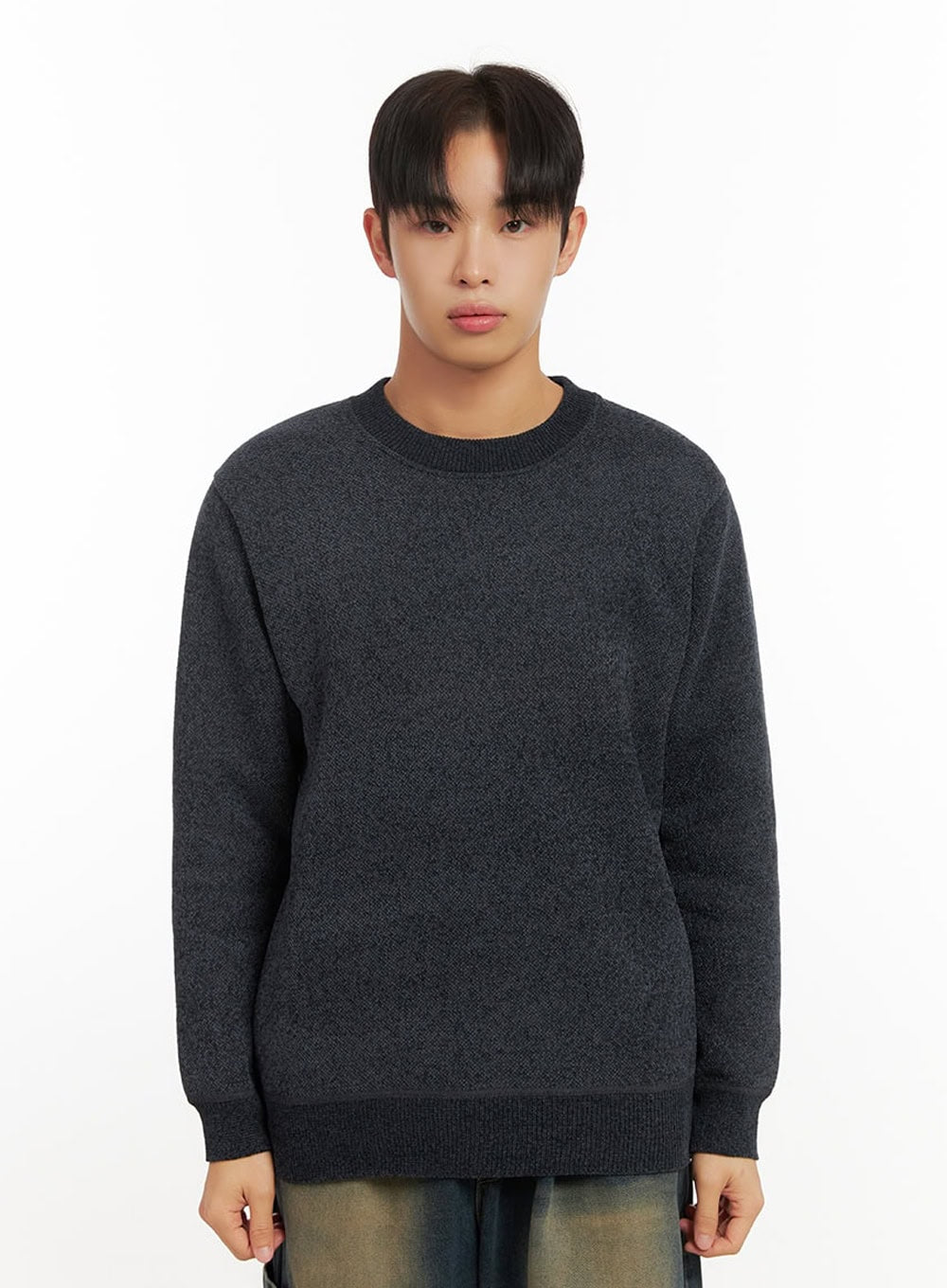 mens-soft-touch-round-neck-sweater-id406 / Dark blue