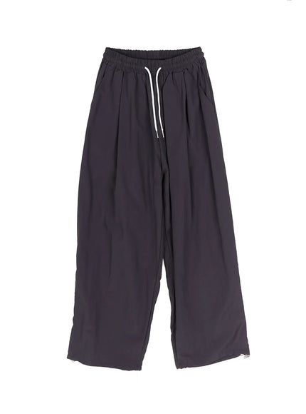 parachute-wide-leg-pants-iu519 / Dark gray