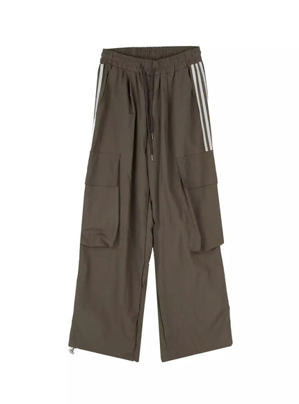 nylon-cargo-track-pants-iu512 / Dark gray