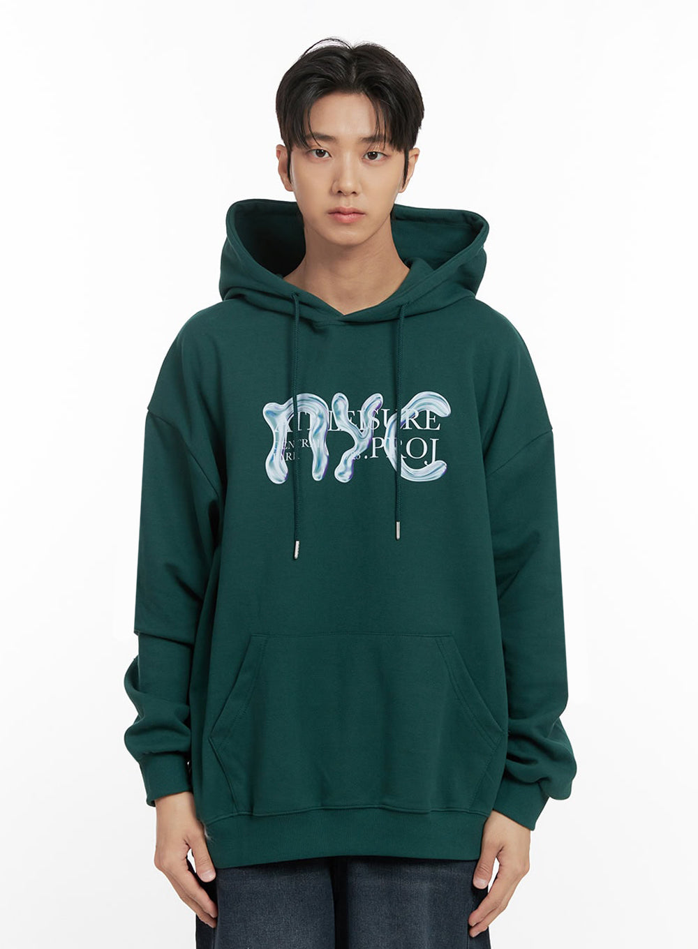 mens-graphic-hooded-sweatshirt-id406 / Dark green