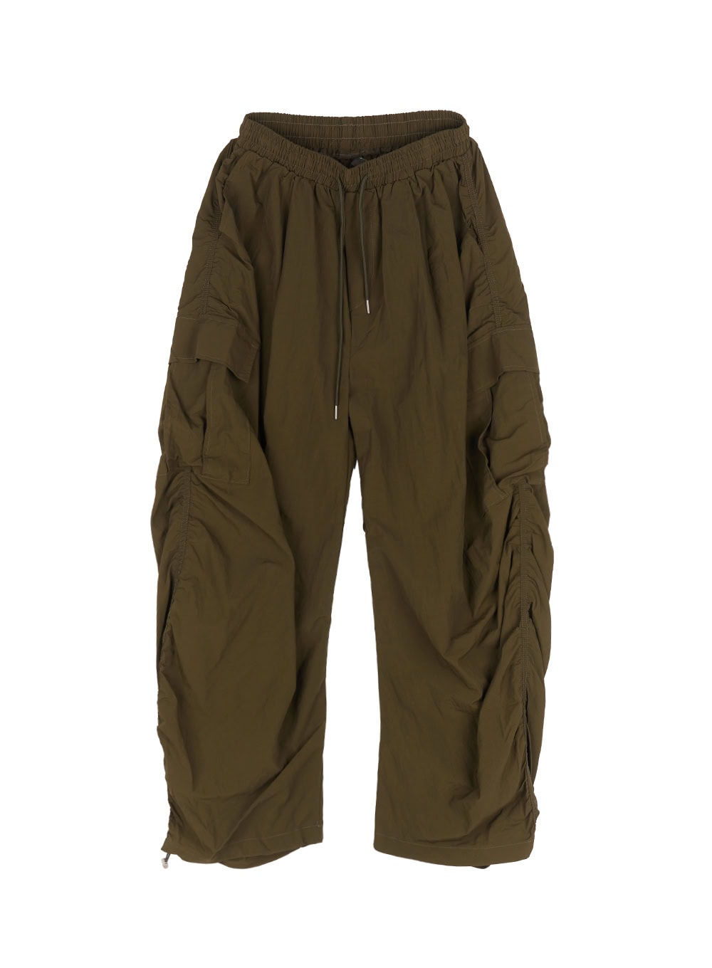 adjustable-nylon-cargo-pants-iu509 / Dark green