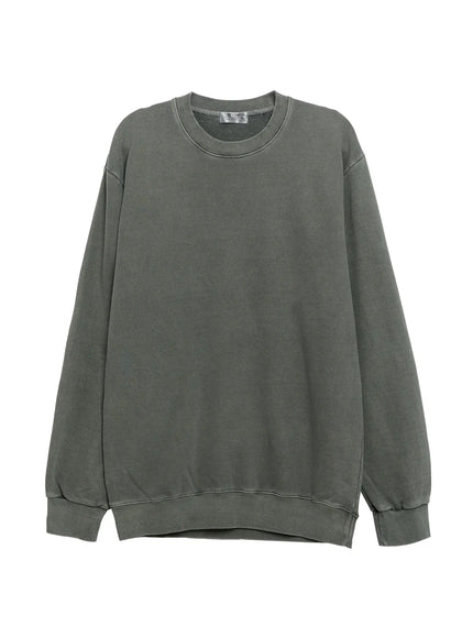 mens-washed-crewneck-sweatshirt-ig512 / Dark green
