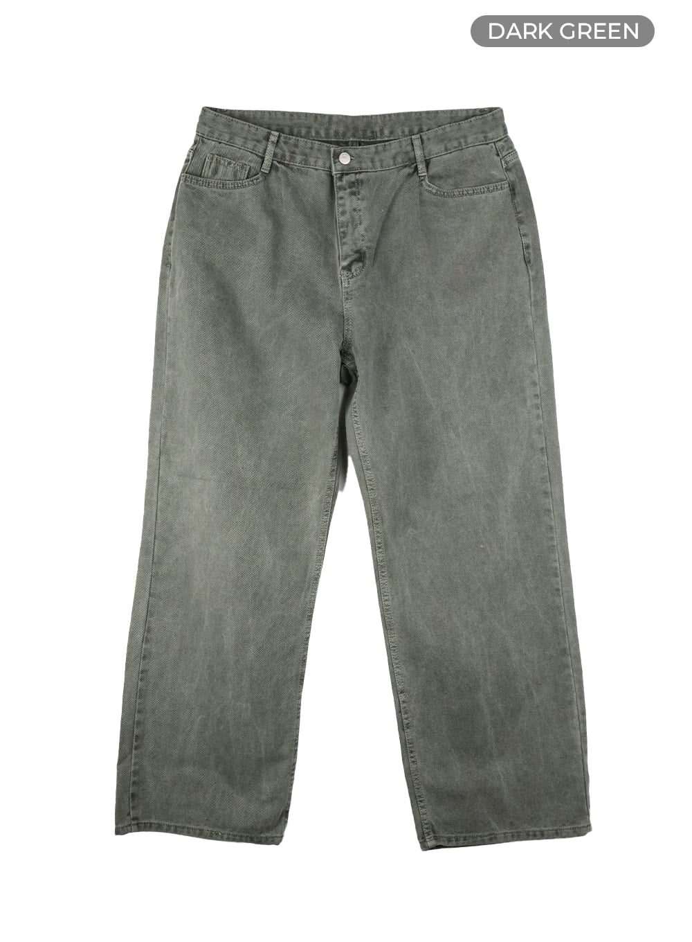 Men's Classic Baggy Fit Jeans IA401 in Dark green, size 4XL