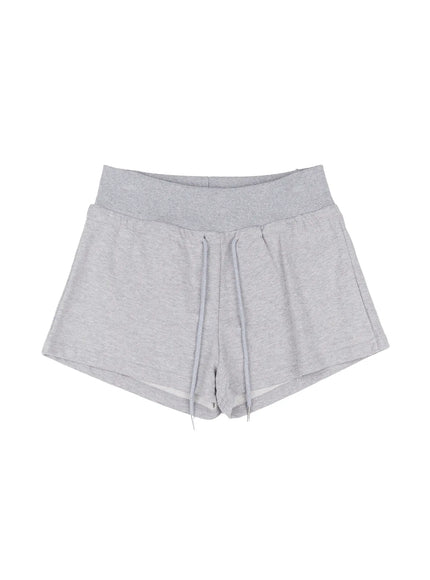 cotton-casual-drawstring-shorts-cl510 / Gray