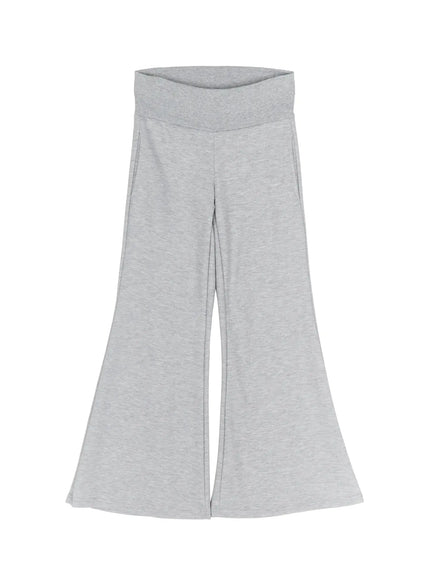 slim-fit-flared-yoga-pants-iu516 / Gray