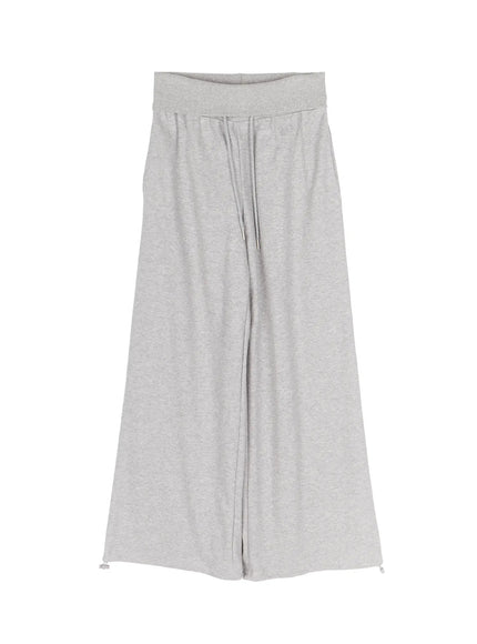 wide-leg-foldable-sweatpants-iu516 / Gray
