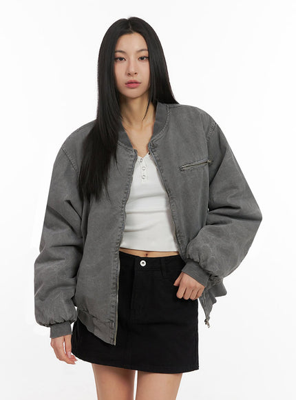 urban-oversized-bomber-jacket-id431 / Gray