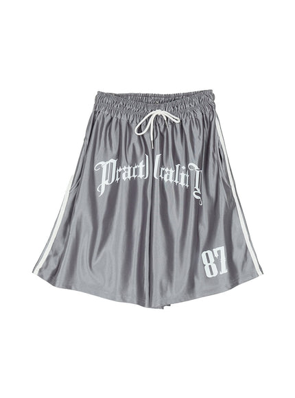 mens-string-sports-sweatshorts-ia525 / Gray