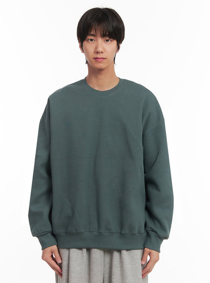 mens-essential-cotton-sweatshirt-ia510 / Green