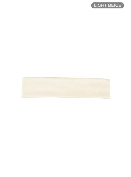 solid-cotton-headband-is402 / Light beige