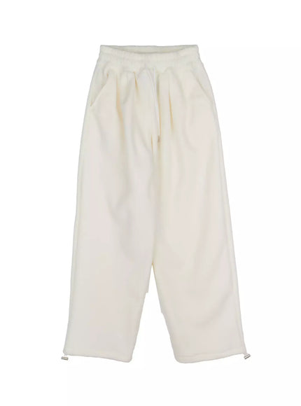 kessler-fleece-wide-leg-sweatpants-in528 / Light beige